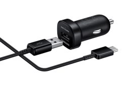 Bild - Samsung Car Charger mini AFC USB-C black