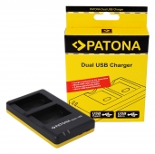 Patona Ladegerät Dual USB Sony NP-FW50