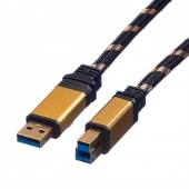 Roline Gold USB 3.0 / Typ A-B (0.8m)