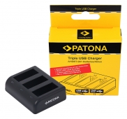 Patona Triple USB Charger Gopro 9/10
