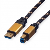 Roline Gold USB 3.2 Typ A-B (3.0m)