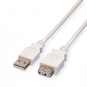 VALUE USB 2.0 Kabel, A-A, white (0.8 m)