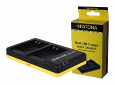 Patona Ladegerät Dual USB Olympus Li-90