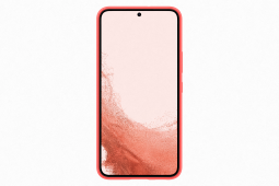 Samsung S22 Silicone Cover Coral