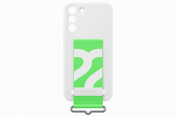 Samsung S22+ Silicone Cover Strap white