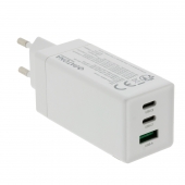 Patona GaN PD 65W 2xUSB-C + USB-A white