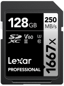 Lexar 1667x UHS-II SDXC 128GB Silver