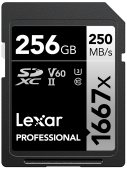 Lexar 1667x UHS-II SDXC 256GB Silver