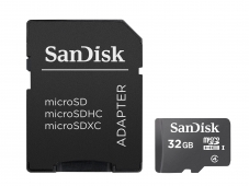 SanDisk microSDHC 32GB mit SD Adapter